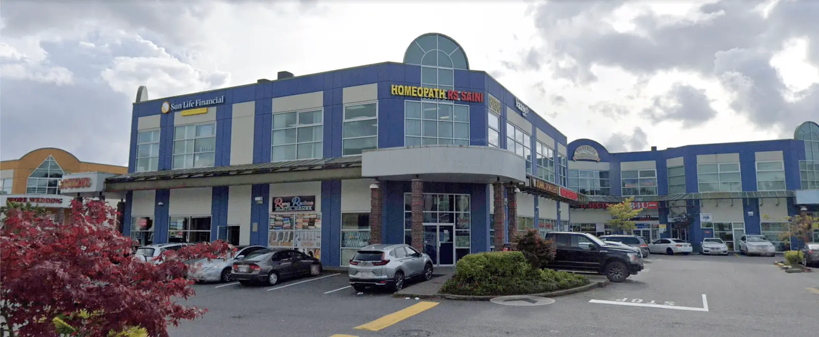 Natural Homeopathic Solutions clinic storefront in Surrey, BC